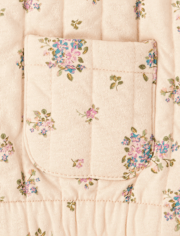 Toddler Girls Floral Quilted Jacket