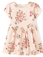 Baby And Toddler Girls Floral V-Waist Dress