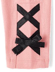 Baby And Toddler Girls Lace Up Leggings
