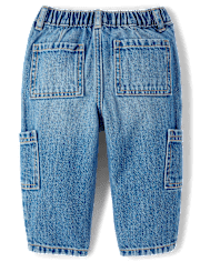 Toddler Girls Utility Barrel Jeans
