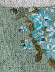T-shirt bébé en pointelle floral pour fille
