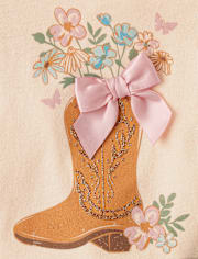 Toddler Girls Cowgirl Boot 2-Piece Outfit Set