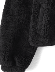 Kids Heavyweight Sherpa Zip Up Jacket