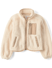 Kids Heavyweight Sherpa Zip Up Jacket