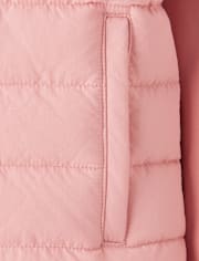 Girls Cozy Tech Microfleece Lined Puffer Jacket