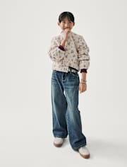 Girls Floral Quilted Jacket
