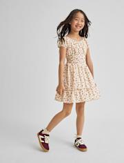 Girls Floral Corset Dress