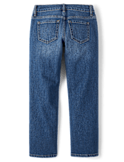 Jeans droits déchirés pour filles