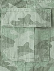 Girls Camo Cargo Skirt
