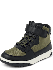 Boys Colorblock High Top Sneakers
