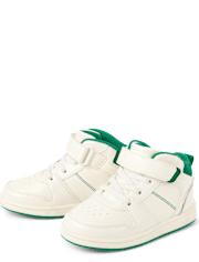 Toddler Boys Contrast Cuff Mid Top Sneakers