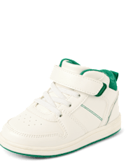 Toddler Boys Contrast Cuff Mid Top Sneakers