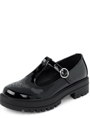 Girls T-Strap Platform Mary Jane Shoes