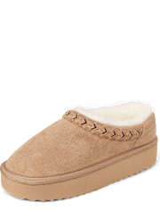 Chaussures à plateforme brodées Teddy Slip Ons pour filles
