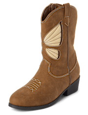 Girls Butterfly Cowgirl Boots
