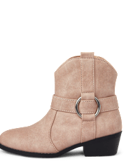 Girls Ankle Cowgirl Boots