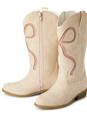Girls Bow Tall Cowgirl Boots