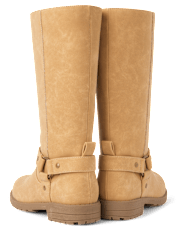 Girls Tall Moto Boots