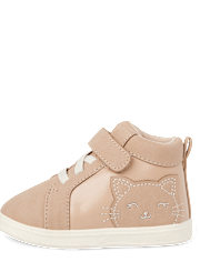 Baby And Toddler Girls First Steps Cat Sneakers