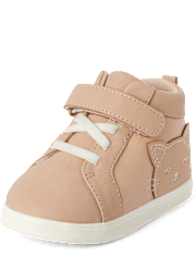 Baby And Toddler Girls First Steps Cat Sneakers
