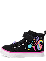 Toddler Girls Doodle High Top Sneakers