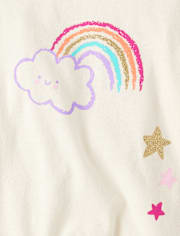 Toddler Girls Rainbow Top 4-Pack