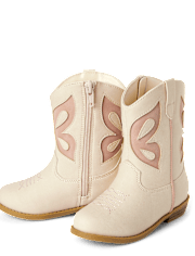 Toddler Girls Butterfly Cowgirl Boots