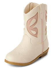Toddler Girls Butterfly Cowgirl Boots