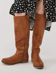 Girls Bow Over The Knee Boots