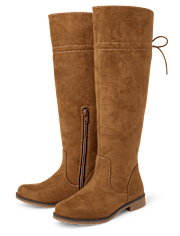 Girls Bow Over The Knee Boots