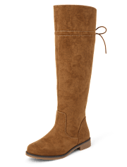 Girls Bow Over The Knee Boots