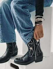 Girls Star Cowgirl Boots
