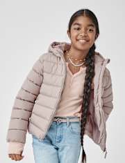 Girls Hooded Puffer Jacket