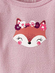 Baby Girls Fox Flutter Bodysuit 4-Pack