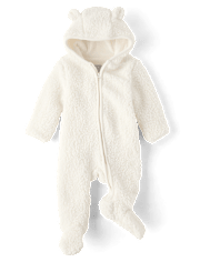 Baby Bear Sherpa Microfleece Lined Bunting