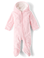 Baby Girls Faux Fur Microfleece Lined Bunting