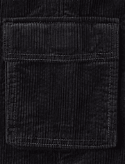 Kids Corduroy Wide Leg Cargo Pants