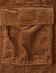 Pantalon cargo large en velours côtelé pour enfant