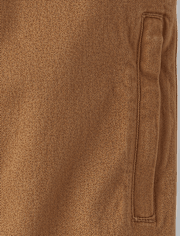 Boys Stretch Roll Cuff Pull On Chino Pants