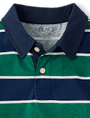 Boys Striped Polo