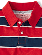 Boys Striped Polo