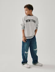Jean baggy déchiré pour enfants