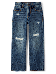 Kids Ripped Baggy Jeans