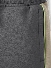 Boys Side Stripe Scuba Loose Jogger Pants