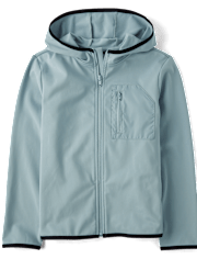 Boys Cozy Tech Zip Up Hoodie