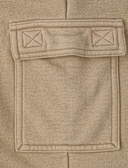 Kids Garment Dyed Premium Fleece Loose Cargo Pants
