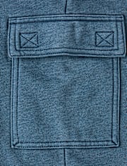 Kids Garment Dyed Premium Fleece Loose Cargo Pants