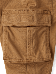 Boys Stretch Pull On Cargo Jogger Pants