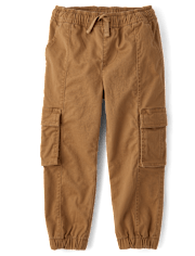 Boys Stretch Pull On Cargo Jogger Pants
