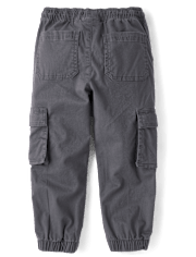 Pantalon de jogging cargo extensible à enfiler pour garçon